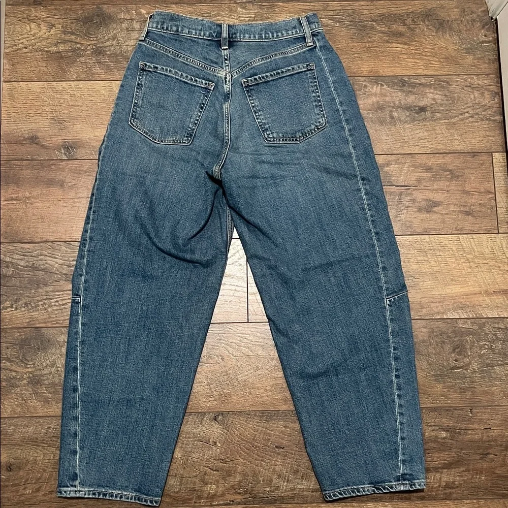 Old Navy Blue Panel-Detail Wide Leg Jeans